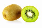 macro shot of kiwi fruit