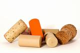 modern and traditional wine cork