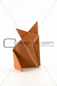 Single fox origami