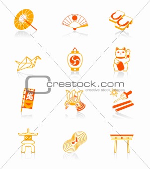 Image 793410: Traditional japanese culture icon-set from Crestock Stock