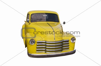 yellow retro pickup