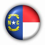 Round Button USA State Flag of North Carolina