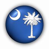 Round Button USA State Flag of South Carolina