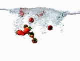 Strawberry Splash Background