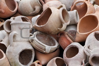 Broken amphoras