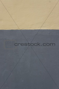 Nica concrete wall painted with yellow & gray