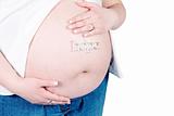 Hope Sign on Belly of pregnant woman