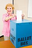 Election - Senior Woman Votes