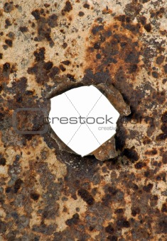 Metal with hole