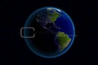 Earth - Day & Night - America