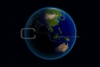 Earth - Day & Night - Asia