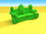 Cactus-sofa in the desert