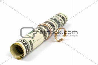 Money and wedding rings