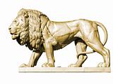Lion statue 3, gold