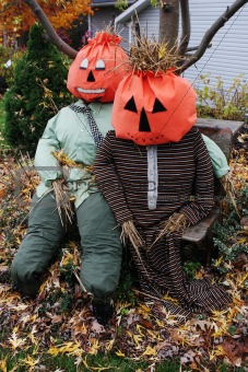 Halloween scarecrows