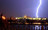 Prague. Thunderstorm.