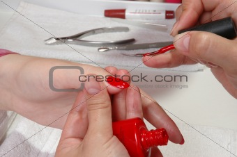 Care of nails and manicure