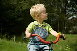 Little kid on bike