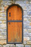 Antique door of chapel