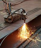 Cutting of steel plates