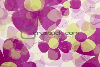 Abstract Red Flower Background