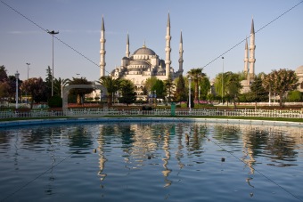 Blue Mosque Reflection