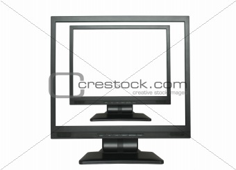 blank LCD cloned in blank screen