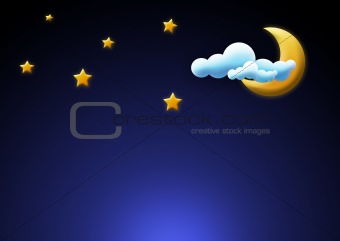 Moon and Stars background