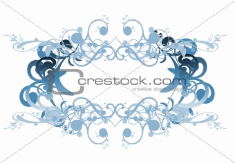 curly frame background