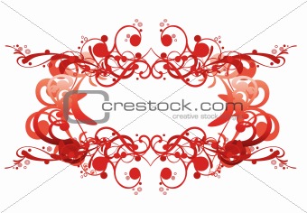 curly frame background