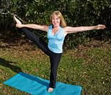 Mature Woman Pilates - Leg Stretch