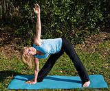 Mature Woman Yoga - Triangle Pose