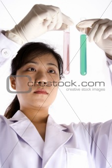 Scientist with Test Tube