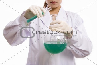 Scientist with Test Tube