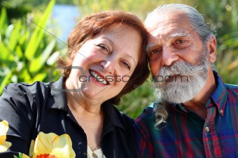Old happy couple