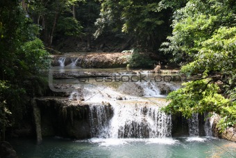 Erewan waterfalls in Thailand