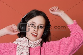 girl listening music