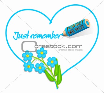 'Forget-me-not' Love Note