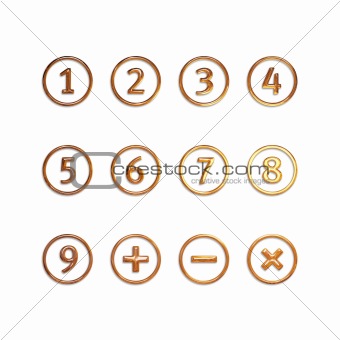 Numbers in circles