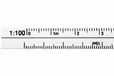 Ruler with scale 