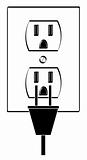 electric outlet with plug