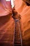 Ladder in Antelope Canyon USA (OF)