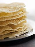 Stack Of Cooked Papadoms