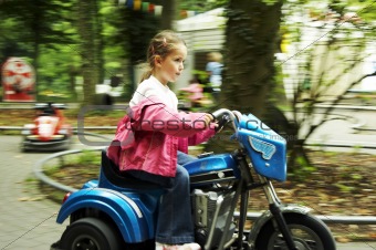 Child on motorbike Germany (GD)