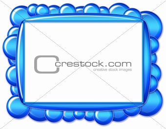 Blue Bubble Frame