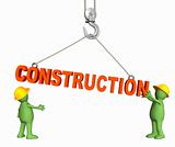 Builders, omitting a word construction on a hook