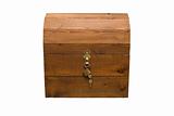 Isolated Wooden Chest