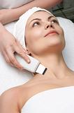 beauty salon series, ultrasound skin cleaning