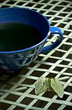 mint tea cup