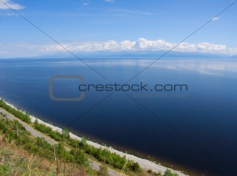 Panorama of lake Baikal
